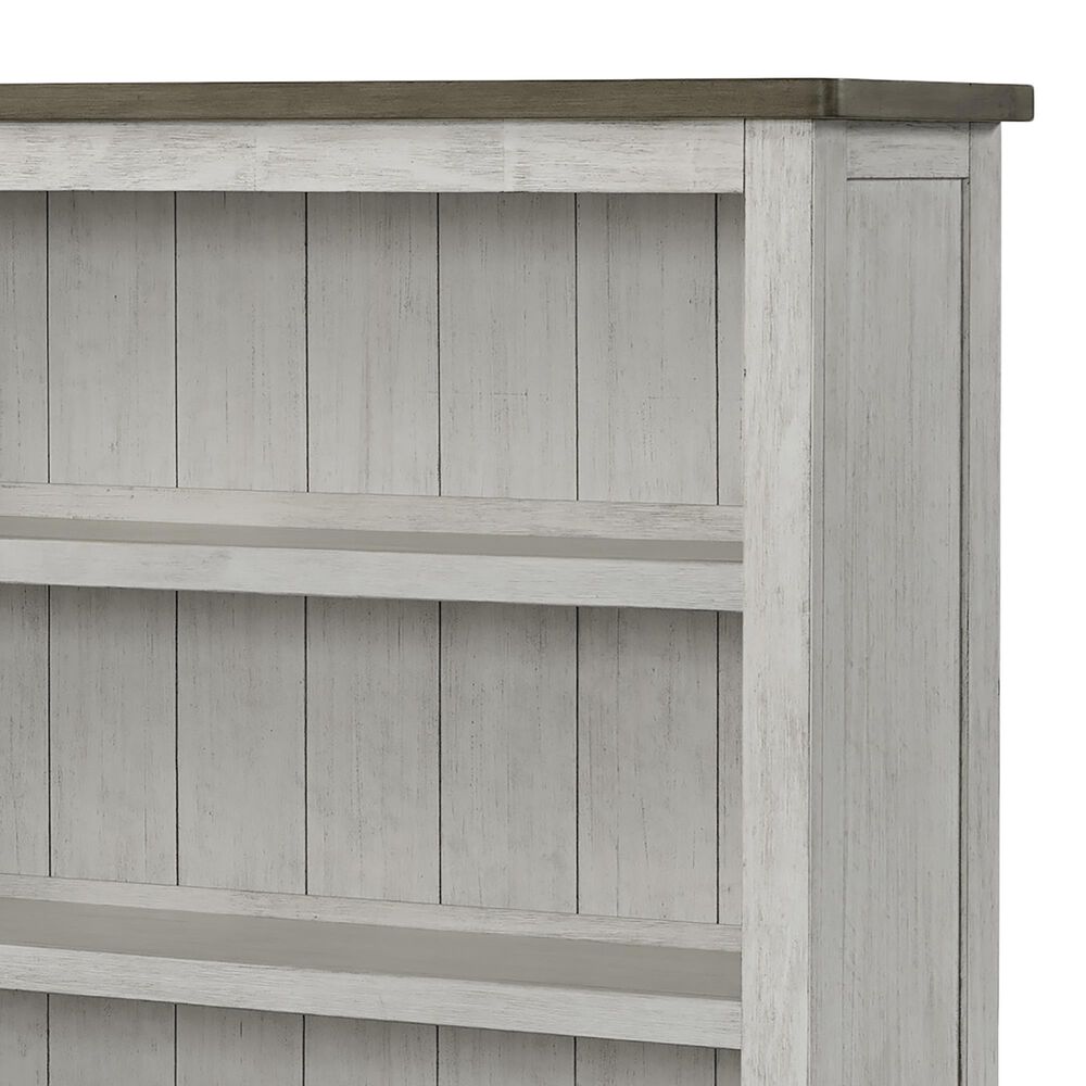 Eastern Shore Timber Ridge Bookcase in Weather White and Sierra Brown, , large
