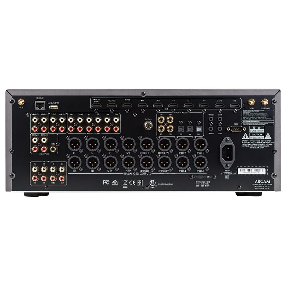 HTC 16 Channel AV Preamp Processor in Black, , large