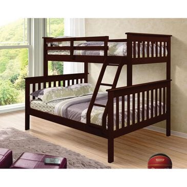 Forest Grove Twin over Full Mission Bunk Bed in Dark Cappuccino, , large