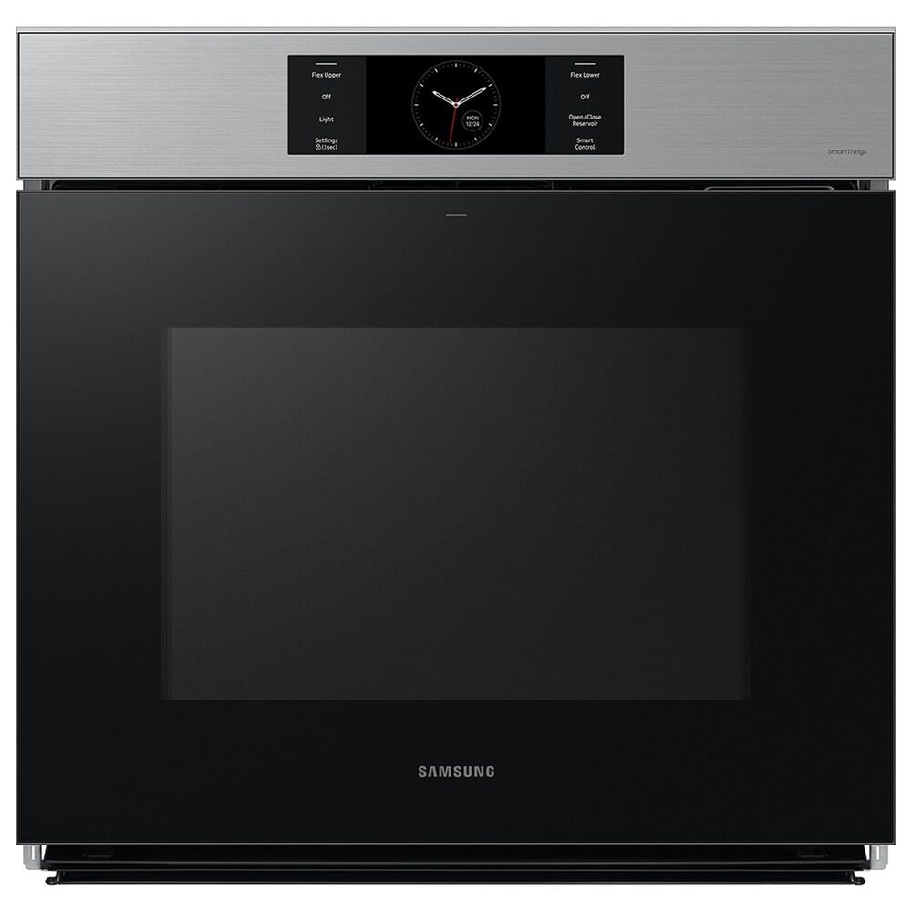 Samsung Bespoke 30&quot; Single Electric Wall Oven with Convection in Stainless Steel &amp; 30&quot; Gas Cooktop in Stainless Steel, , large