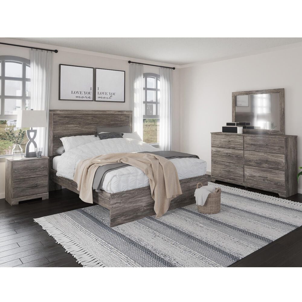 Ashley Ralinksi 4 Piece Queen Bedroom Set in Gray, , large