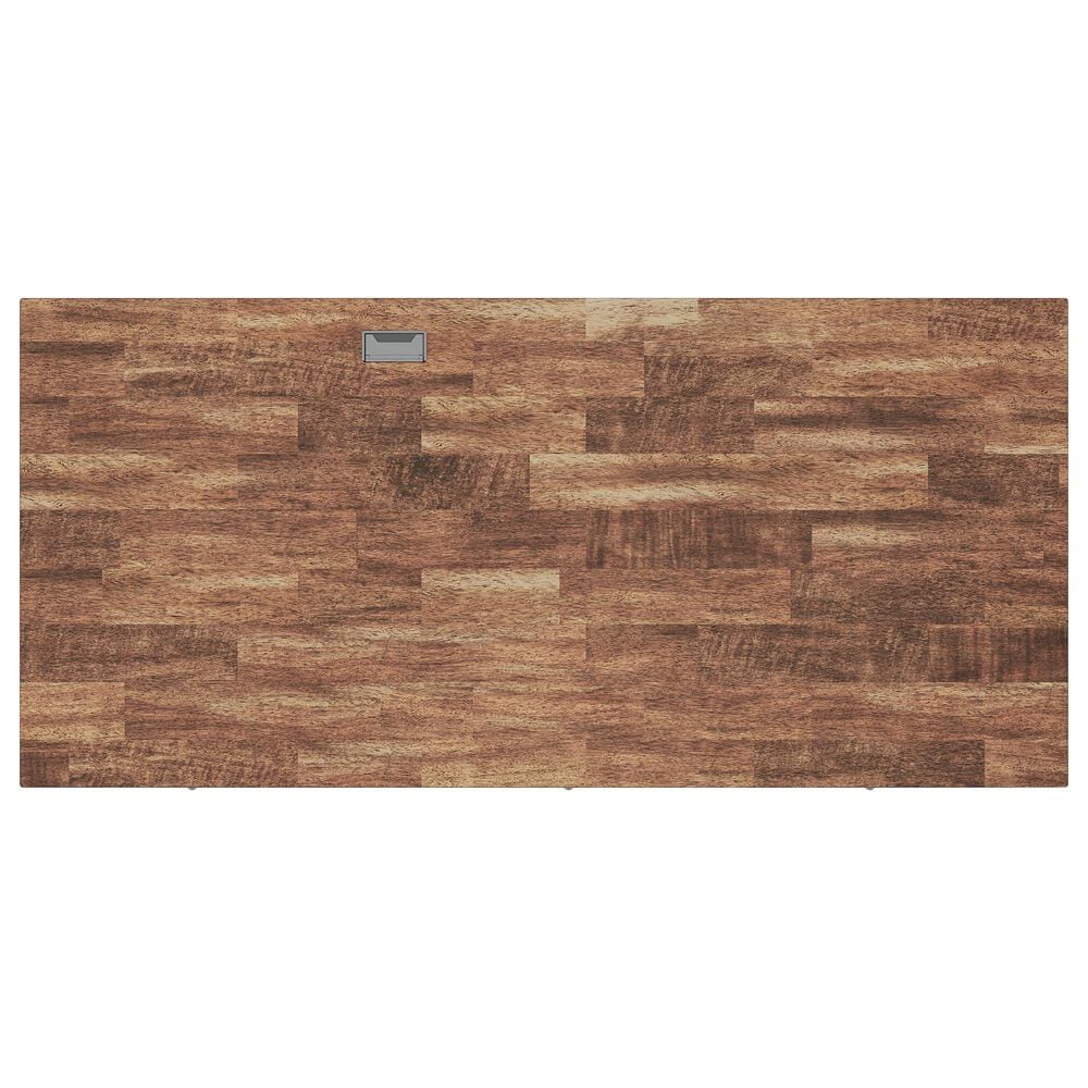 Ashley Wildenauer Home Office Desk in Rich Brown and Warm Satin Black, , large