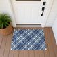 Dalyn Rug Company Soft Essentials Plaid Navy 2"6" x 3"10" Indoor/Outdoor Area Rug, , large