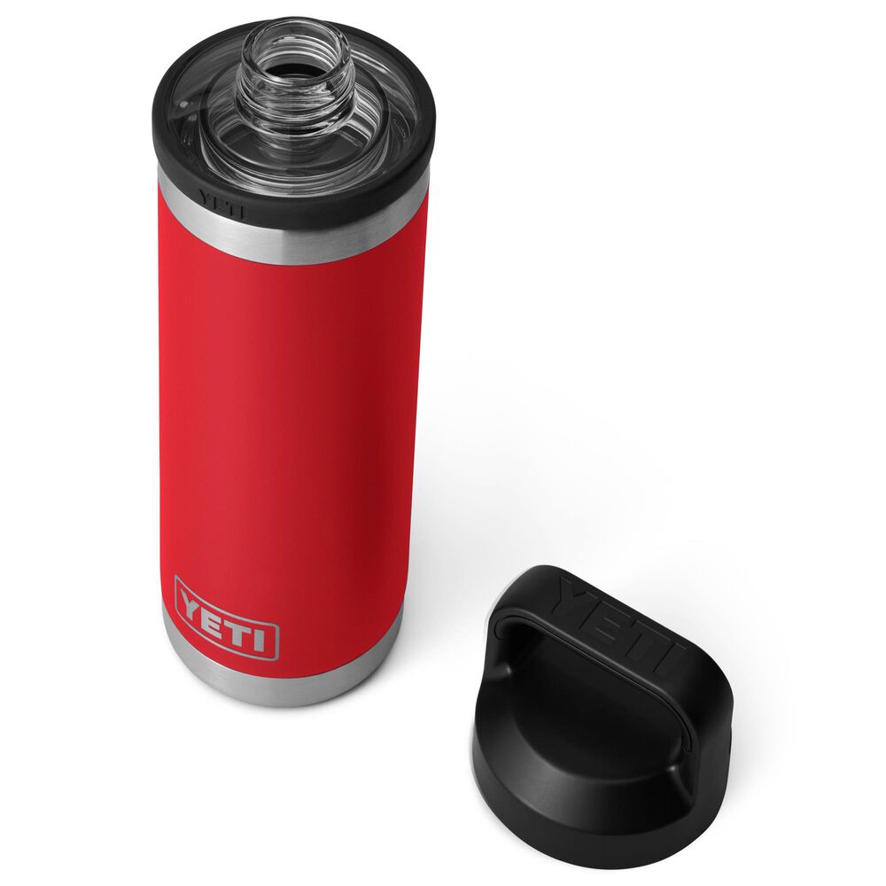 YETI Rambler 18 Oz Water Bottle with Chug Cap in Rescue Red, , large
