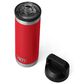YETI Rambler 18 Oz Water Bottle with Chug Cap in Rescue Red, , large