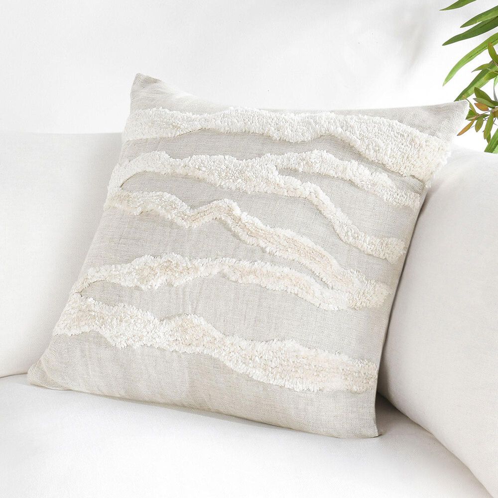 Classic Home ST Passage 22" x 22" Throw Pillow in Ivory, , large