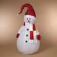 The Gerson Company 72" Lighted Collapsible Snowman in Multicolor, , large