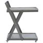 Linon Home Decor Ember Bar Cart in Pebble Gray and Pewter, , large