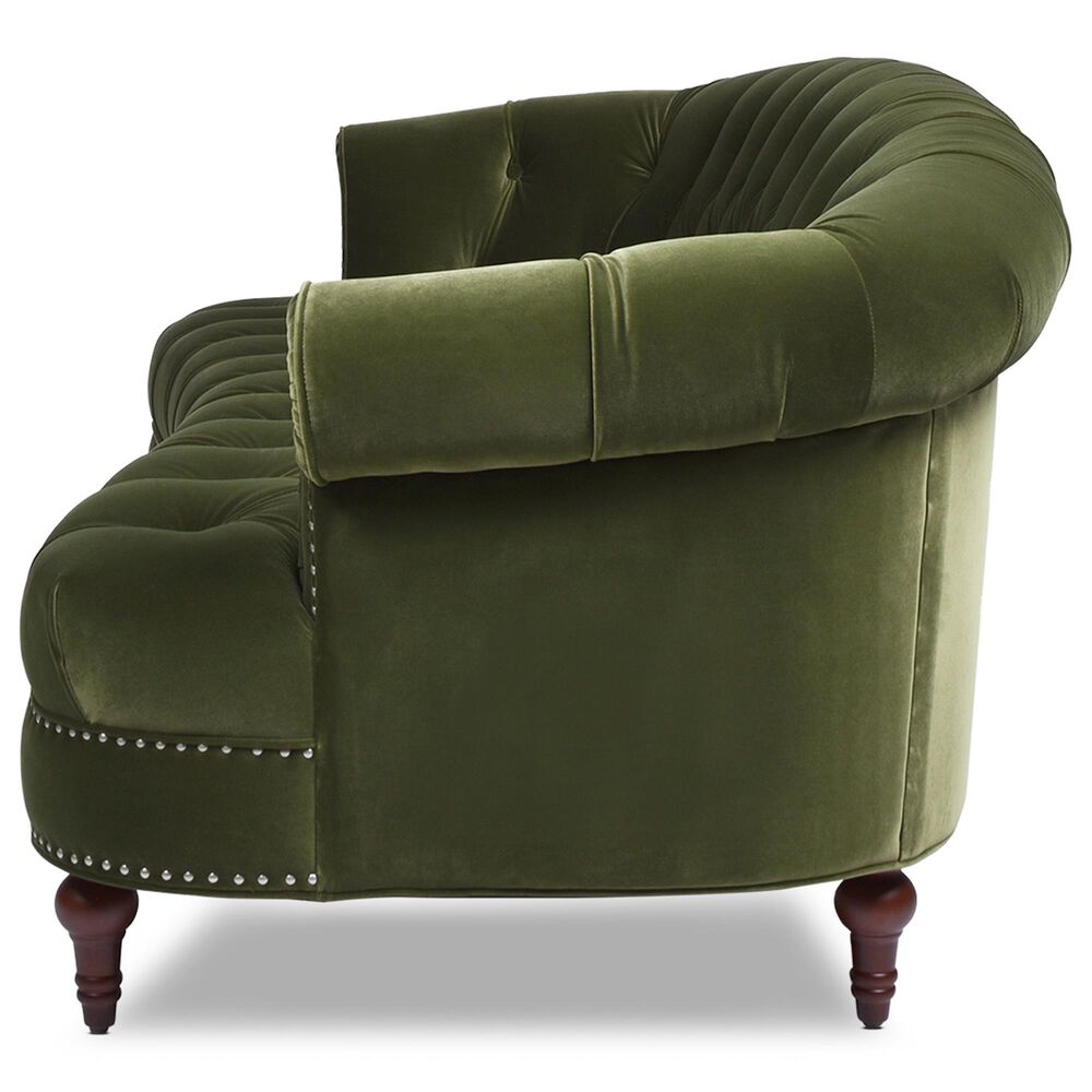 Jennifer Taylor Home La Rosa Stationary Sofa in Olive Green Velvet, , large