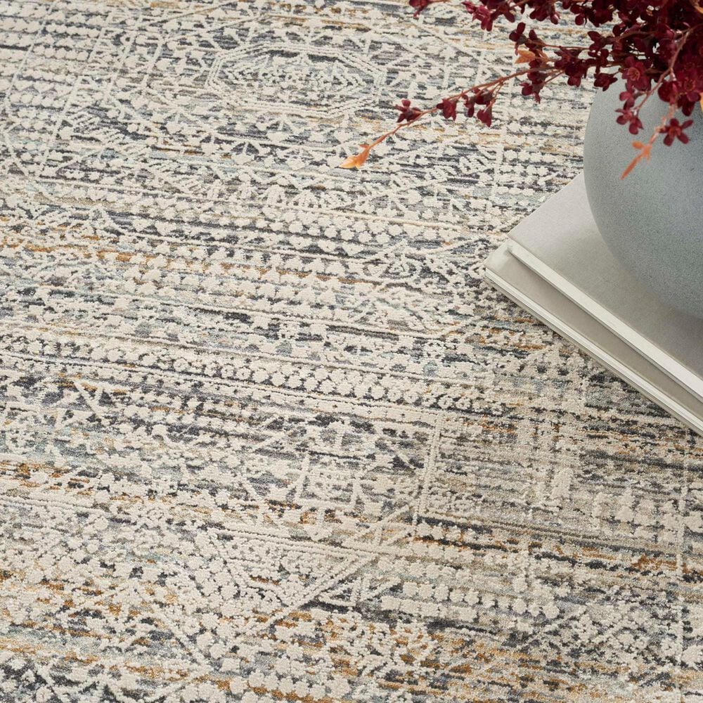 Nourison Lynx 9&#39;10&quot; x 13&#39;6&quot; Ivory and Slate Area Rug, , large