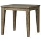 Lloyd Flanders Wildwood Teak End Table in Heather Gray, , large