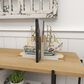 Maple and Jade Coastal Sail Boat Bookends in White Washed, Gold and Blue (Set of 2), , large