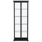 Coaster Aero 5-Shelf Display Curio Cabinet in Black and Clear, , large