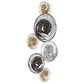 Maple and Jade 27" x 42" Abstract Wall Decor in Gold, Silver and Black, , large