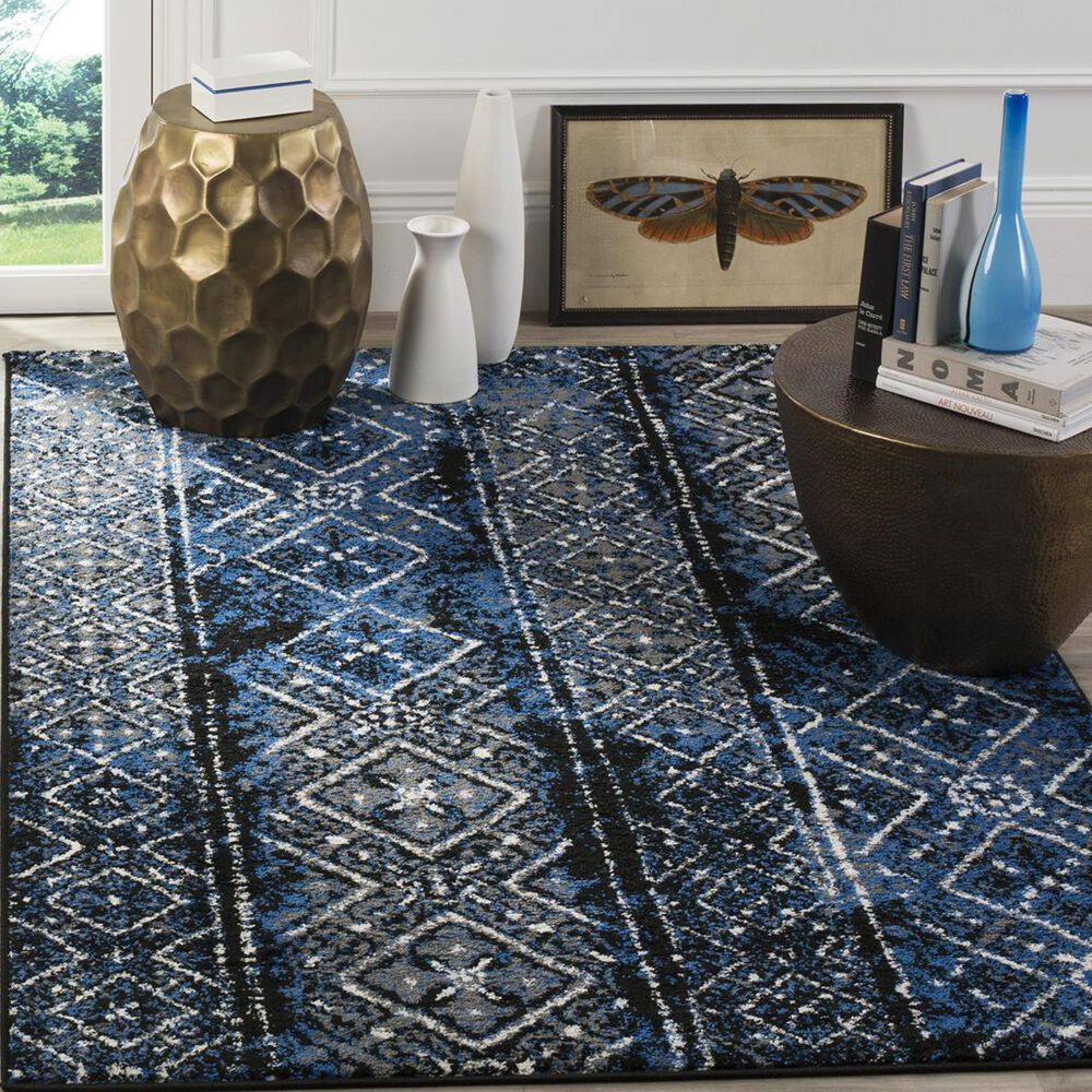 Safavieh Adirondack ADR111A-24 2&#39;6&quot; x 4&#39; Silver/Black Area Rug, , large