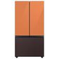 Samsung Bespoke 3-Door French Door Refrigerator Top Panel in Clementine Glass, , large