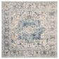 Safavieh Madison MAD603K 5" Square Turquoise and Ivory Area Rug, , large