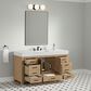 37B Alanya 60" Single Bathroom Vanity in Warm Oak with White Composite Stone Top, , large