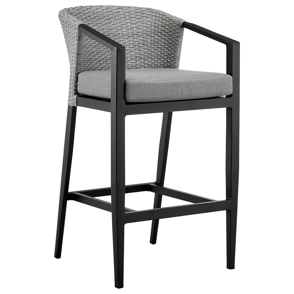 Blue River Aileen 5-Piece Patio Bar Set in Black and Grey, , large