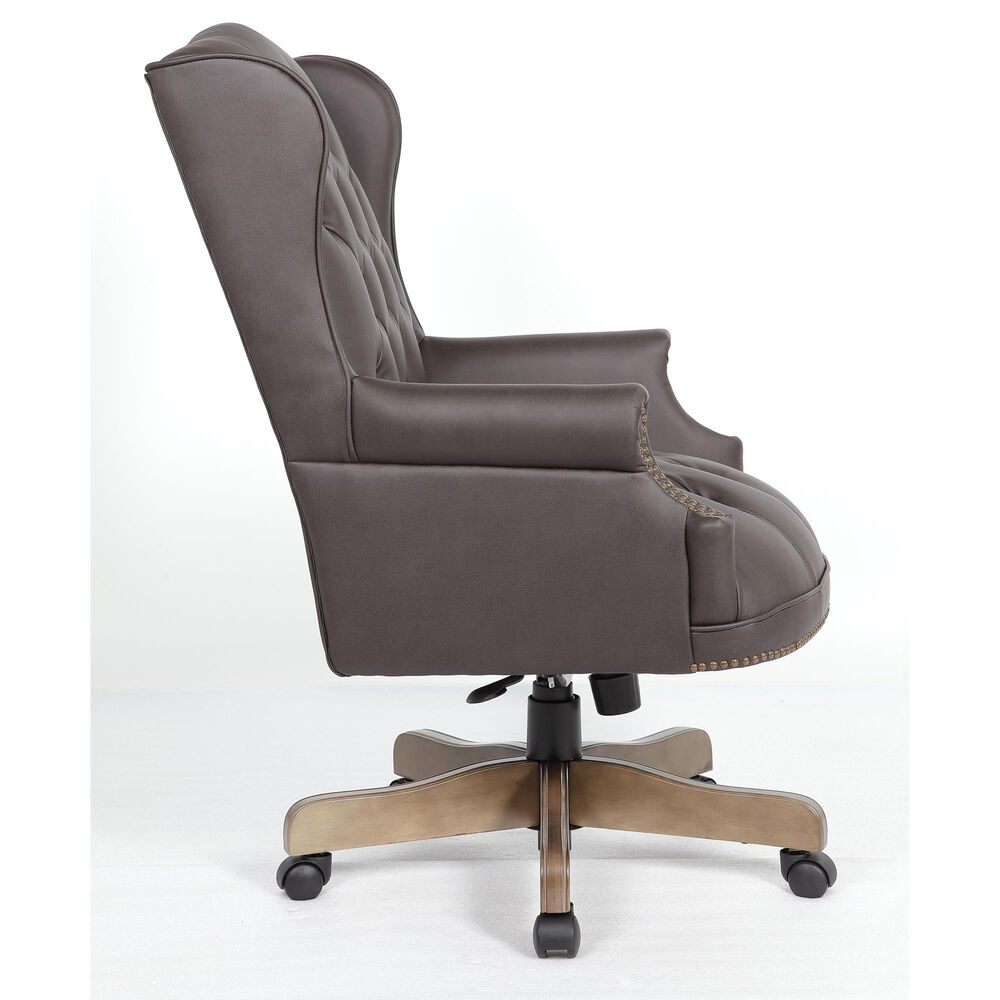 Regal Co. Executive Office Chair in Bomber Brown, , large
