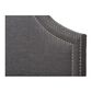Baxton Studio Avignon Full Upholstered Headboard in Dark Grey, , large