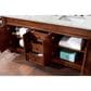 James Martin Vanities Brookfield 72" Double Bathroom Vanity in Warm Cherry with 3 cm Eternal Jasmine Pearl Quartz Top and Rectangle Sink, , large