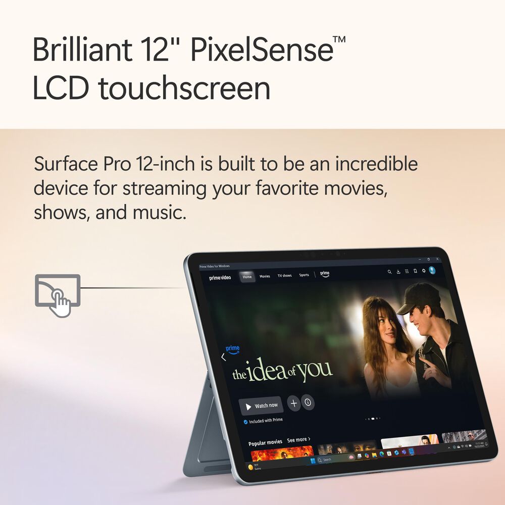 Microsoft Surface Pro Copilot+ PC 12&quot; Touch-Screen Tablet - Qualcomm Snapdragon X Plus - 16GB RAM - 512GB UFS - Windows 11 Home - Wi-Fi Only - Ocean - Device Only - &#40;Latest Model&#41;, , large