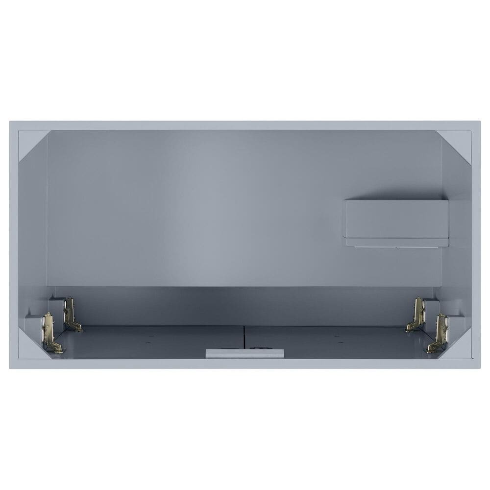 37B Fenwick 36" Single Bathroom Vanity in Soft Blue with Glossy White Composite Stone Top and Backsplash, , large