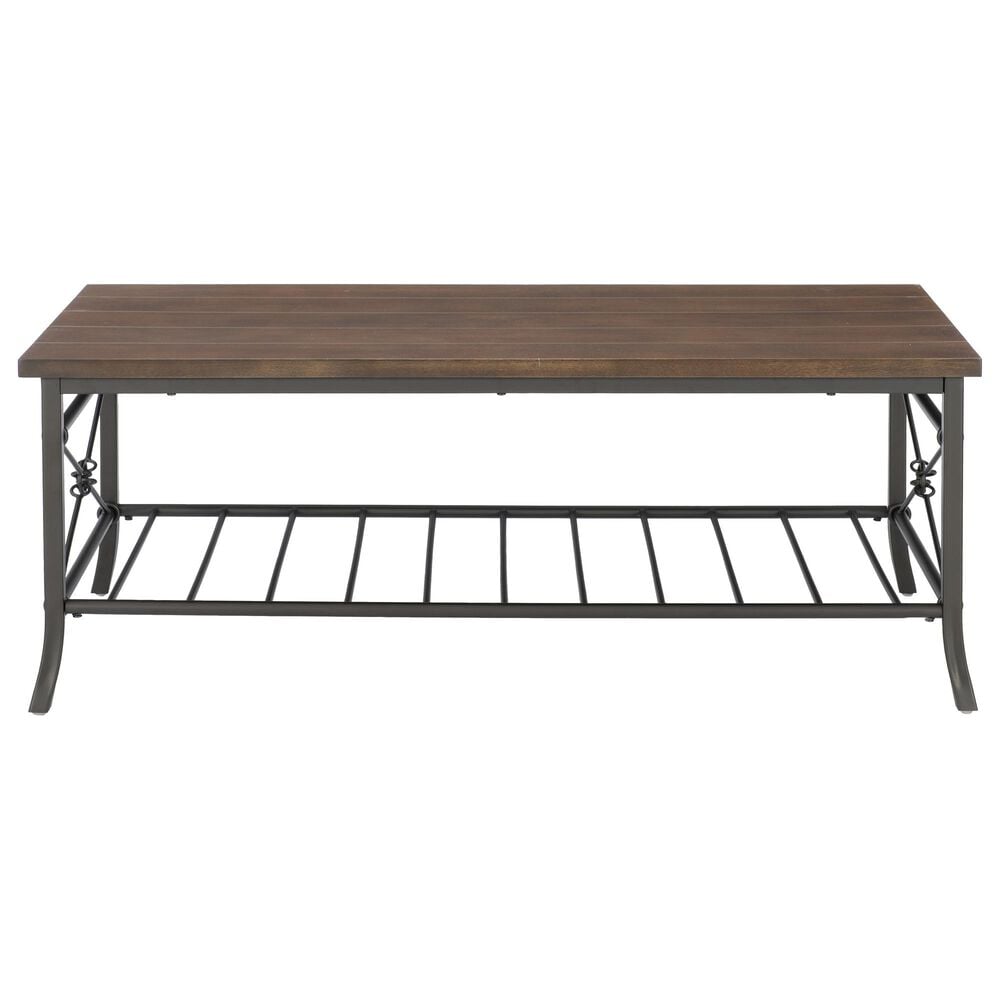 Linden Boulevard Harrison 3-Piece Table Set in Chestnut Brown and Dark Bronze, , large