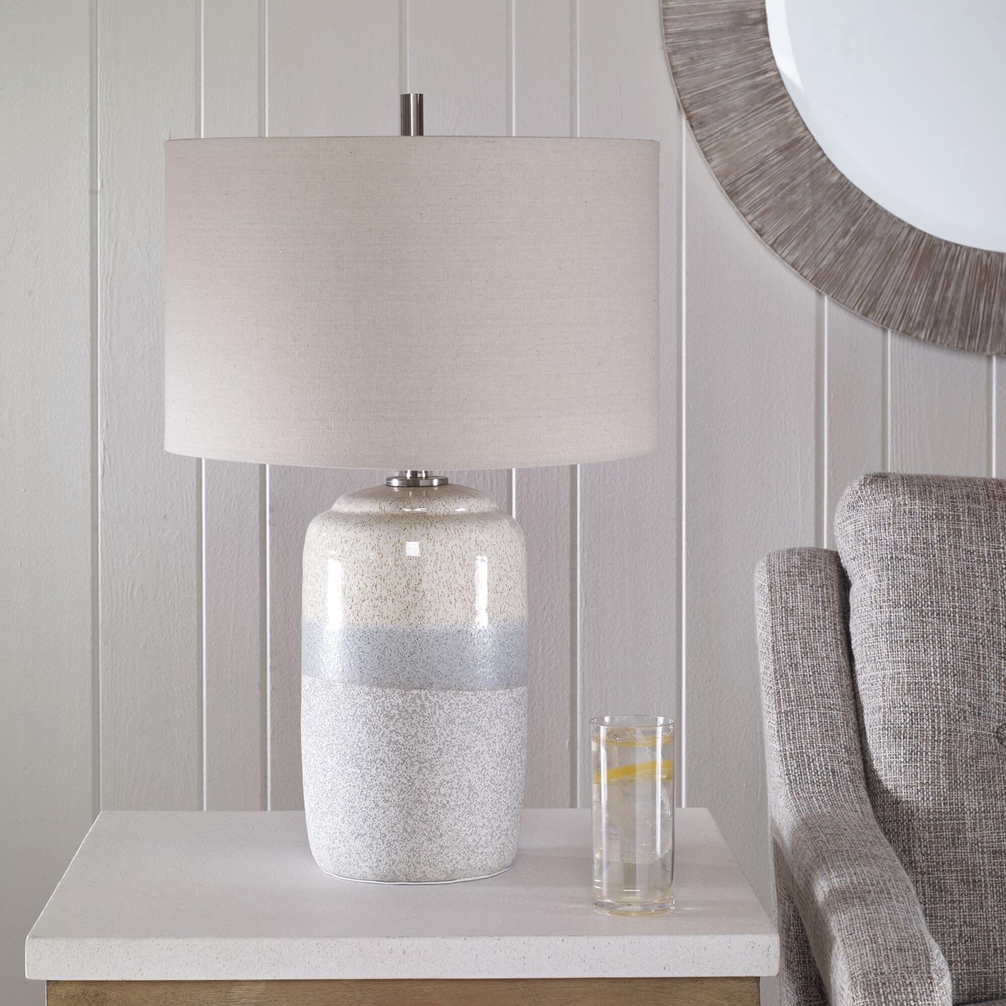 Grey and cream lamp hot sale