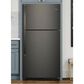 Whirlpool 21 Cu. Ft. 33" Wide Top Freezer Refrigerator in Black Stainless Steel, , large