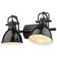Golden Lighting Duncan 2-Light Bath Vanity in Matte Black and Glossy Black, , large