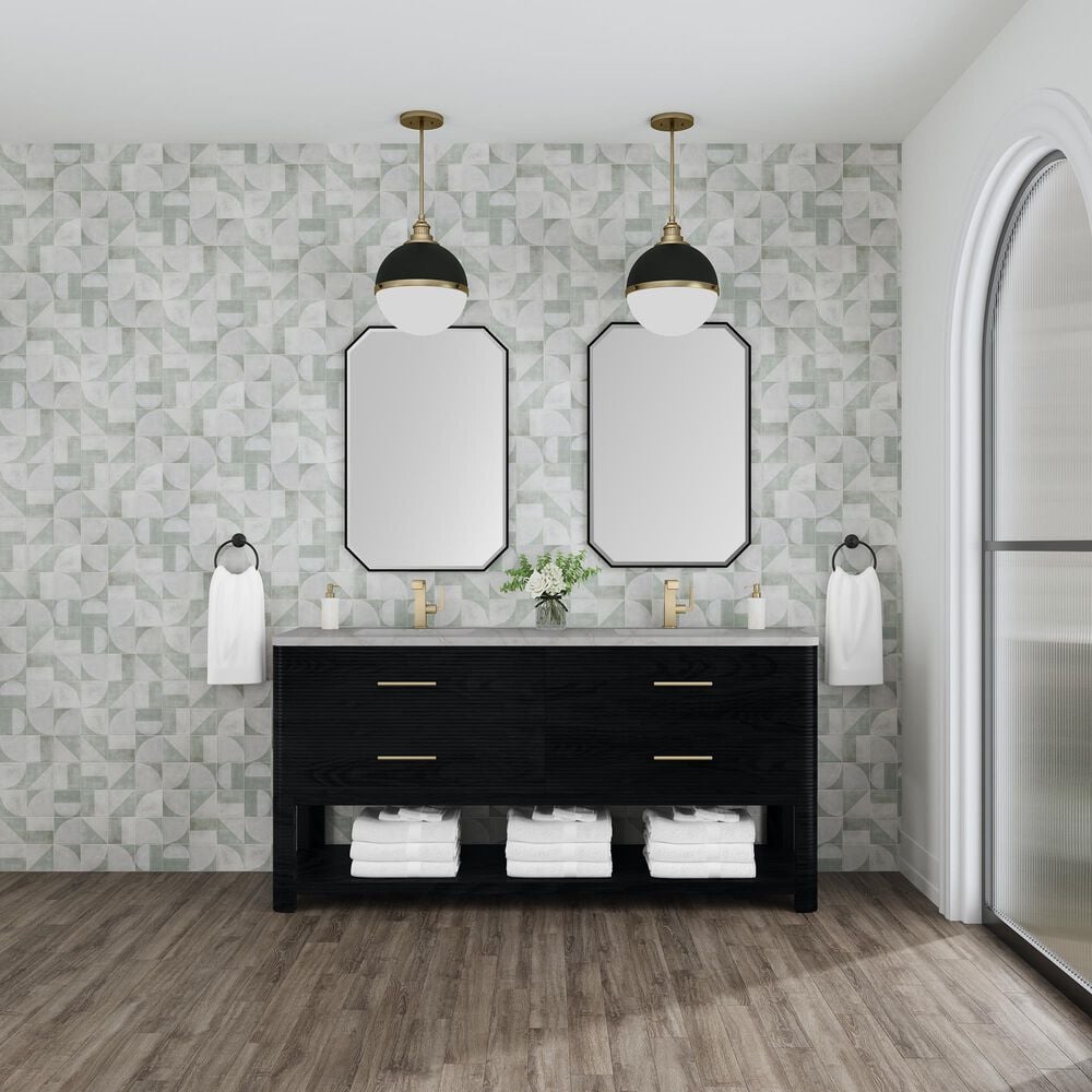 James Martin Vanities Lucian 72&quot; Double Vanity in Carbon Oak with 3 cm Victorian Silver Quartz Top, , large