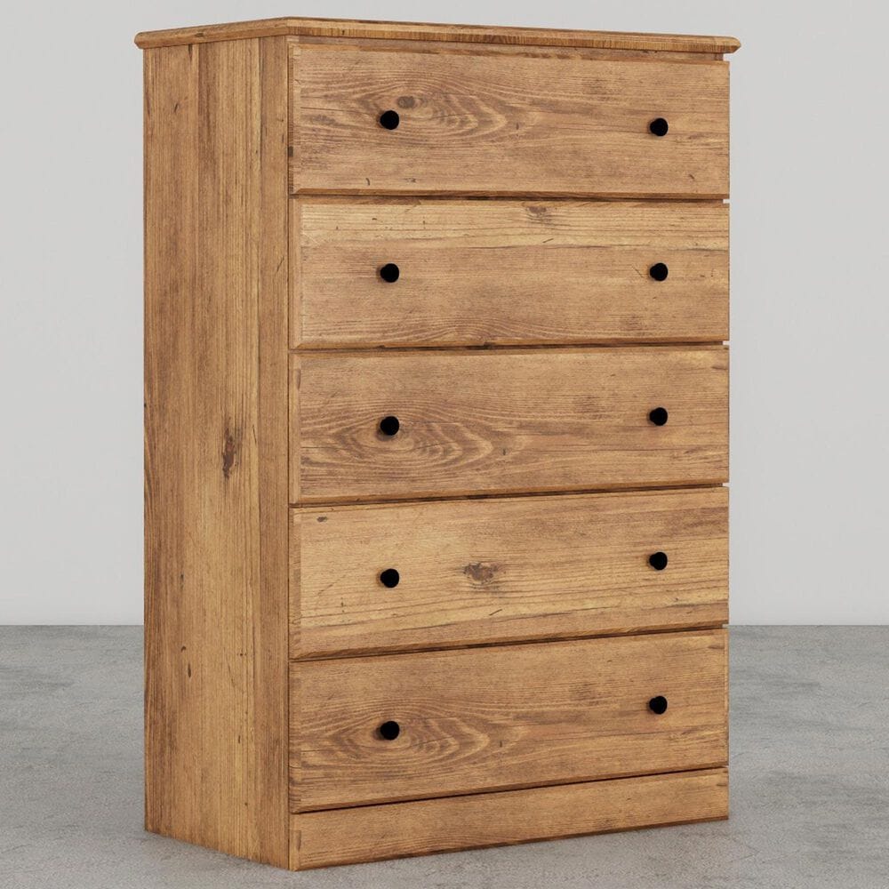 Lemoore Essentials 32" 5-Drawer Chest in Saratoga Pine, , large