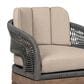 Hearth and Haven Orbit Outdoor Patio Dining Chair in Taupe, , large