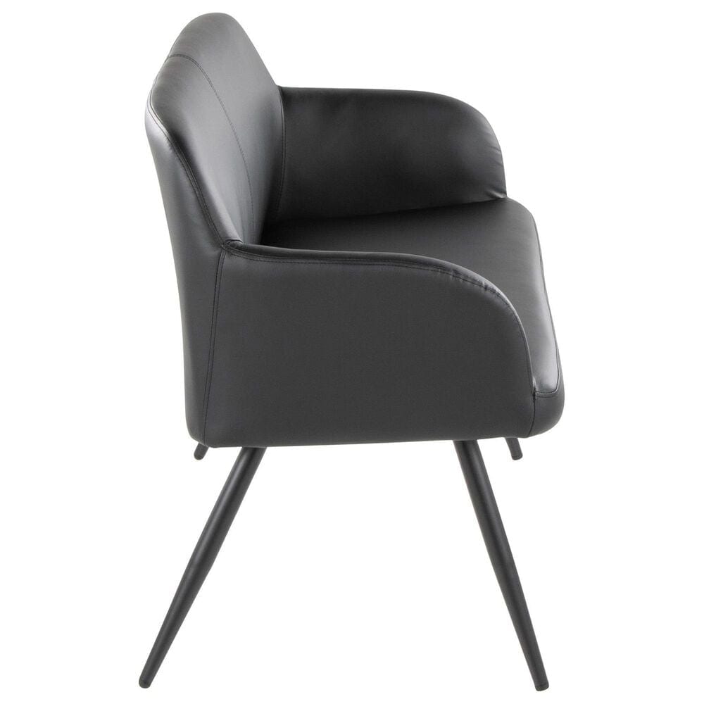 Lumisource Daniella Upholstered Bench in Black, , large