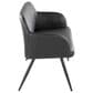 Lumisource Daniella Upholstered Bench in Black, , large