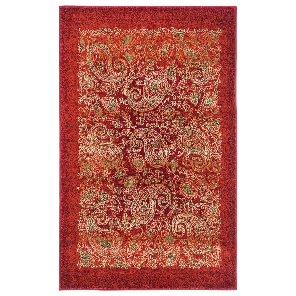 Safavieh Lyndhurst 4" x 6" Red and Multicolor Area Rug, , large