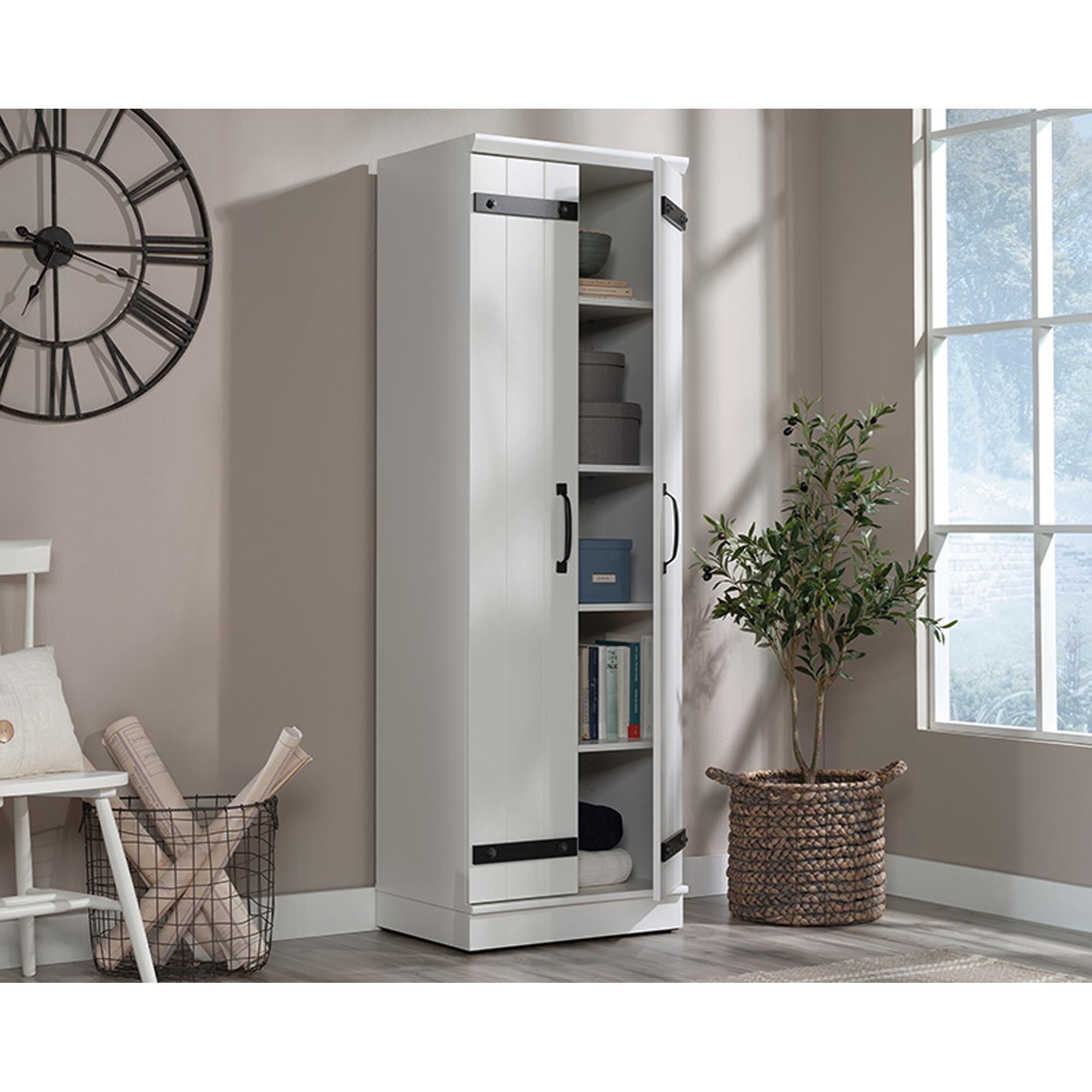 Sauder homeplus storage cabinet white sale