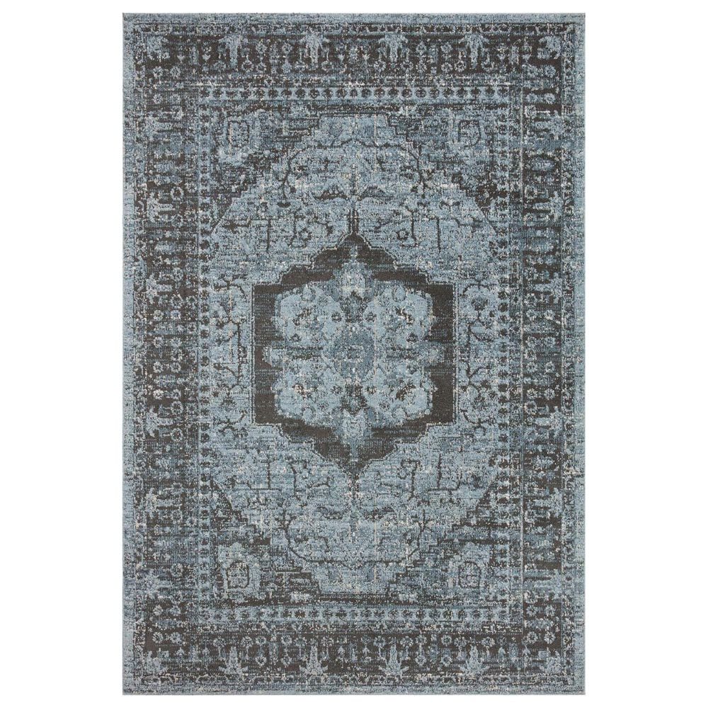 Loloi II Odette 2"3" x 3"10" Sky and Charcoal Area Rug, , large