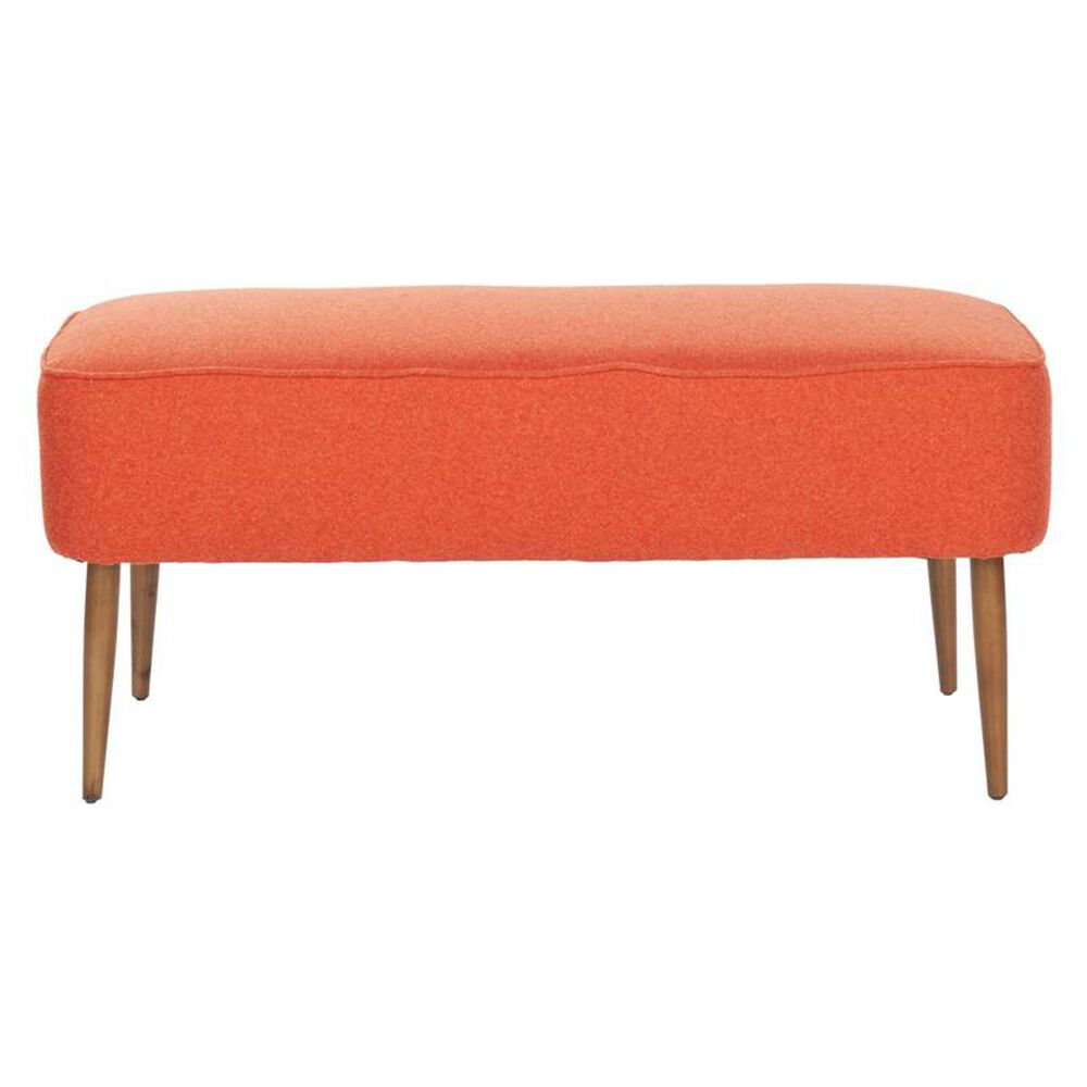 Safavieh Mercer Modern Levi Bench in Burnt Orange, , large