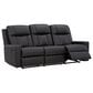Ashley Mackmenville Manual Reclining Sofa in Carbon, , large