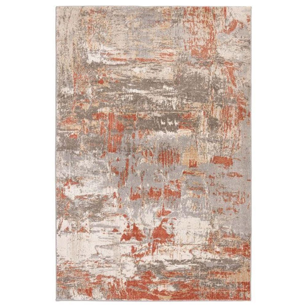 Central Oriental Montville Desmonia 7"10 x 9"10 Storm and Spice Area Rug, , large