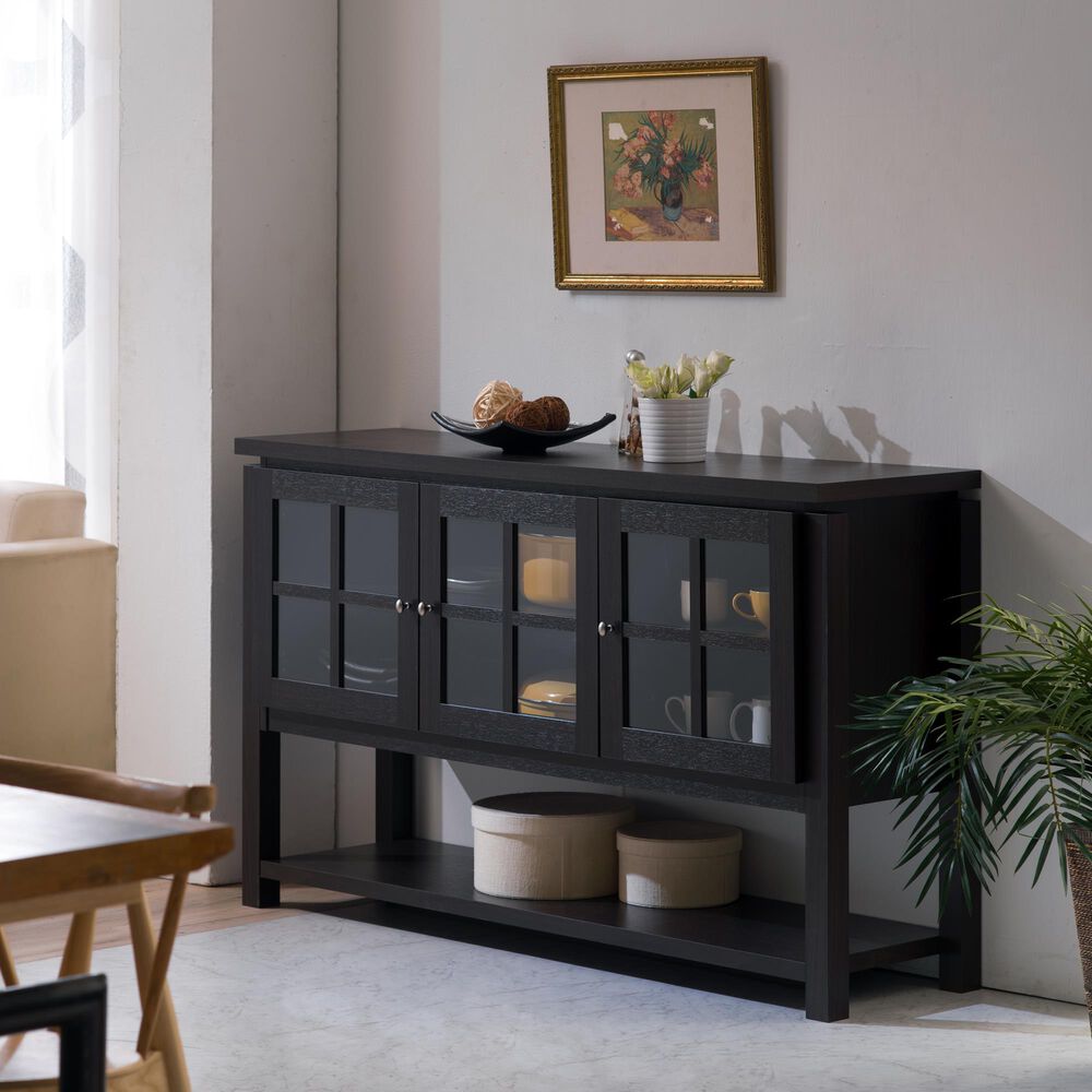 Furniture of America Spence Buffet in Walnut, , large