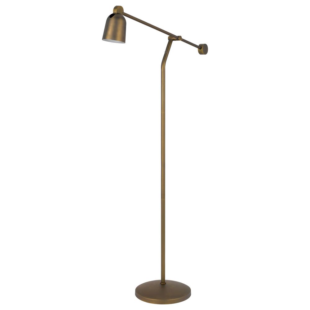 Cal Lighting Helix Floor Lamp in Antique Gold Brass, , large