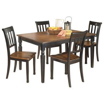 Ashley Owingsville 5-Piece Dining Set in Black and Brown, , large