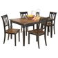 Ashley Owingsville 5-Piece Dining Set in Black and Brown, , large