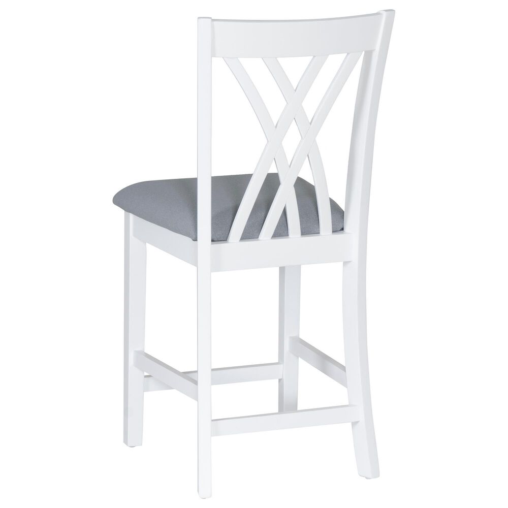 Linon Home Decor Maggie Counter Stool in White, , large