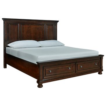 Millenium Porter California King Panel Storage Bed in Rustic Brown, , large