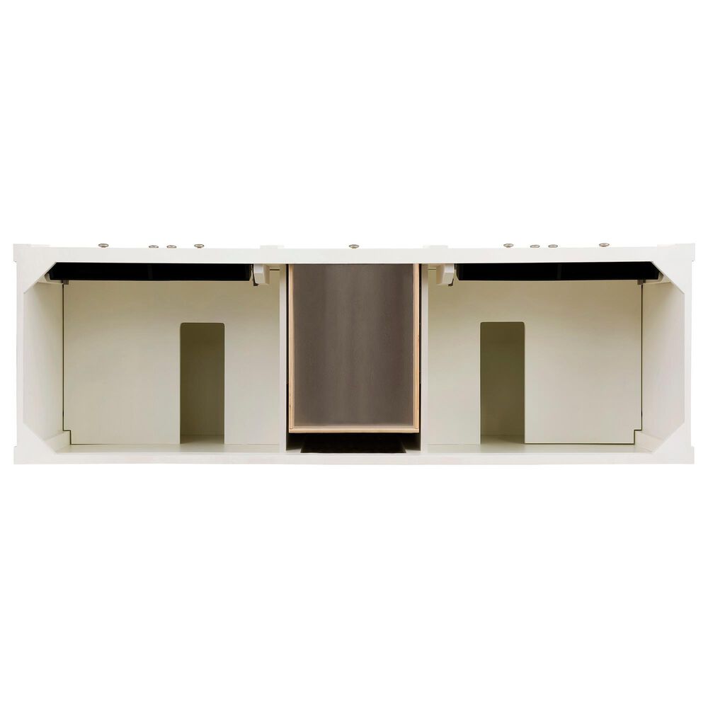 James Martin Vanities Brittany 72" Double Bathroom Vanity in Bright White with 3 cm Eternal Jasmine Pearl Silestone Top, Rectangular Sinks and FreePower Wireless Charger, , large